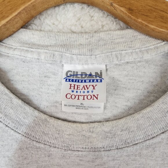 90s Ugly Mug T Shirt Cape May, NJ Gray Mens Large Heavy Cotton Gildan Beer Pub - Picture 7 of 13